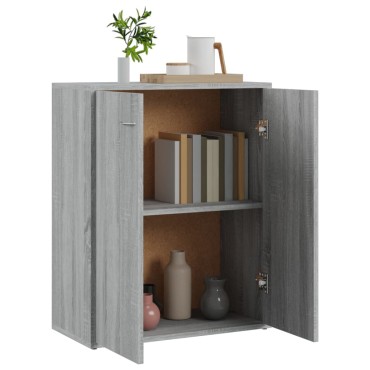 vidaXL Ντουλάπι Γκρι Sonoma 60x30x75cm από Επεξεργασμένο Ξύλο 1 τεμ.