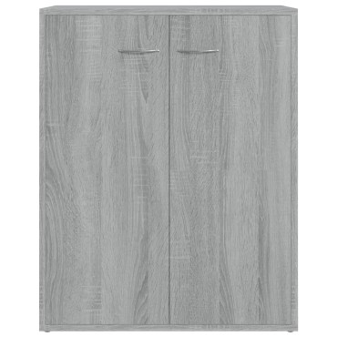 vidaXL Ντουλάπι Γκρι Sonoma 60x30x75cm από Επεξεργασμένο Ξύλο 1 τεμ.