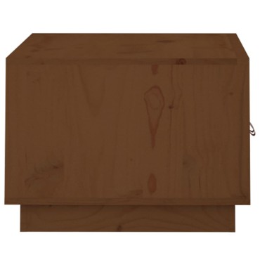 vidaXL Τραπεζάκι Σαλονιού Καφέ Μελί 80x50x35cm Μασίφ Ξύλο Πεύκου 1 τεμ.