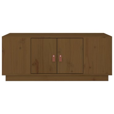 vidaXL Τραπεζάκι Σαλονιού Καφέ Μελί 100x50x41cm Μασίφ Ξύλο Πεύκου 1 τεμ.