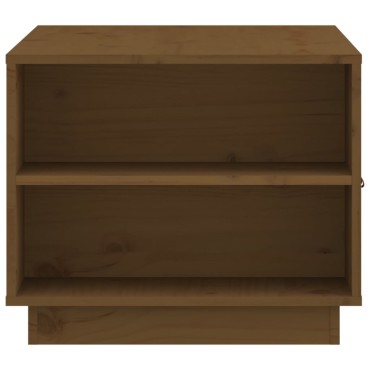 vidaXL Τραπεζάκι Σαλονιού Καφέ Μελί 100x50x41cm Μασίφ Ξύλο Πεύκου 1 τεμ.