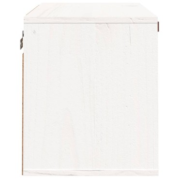 vidaXL Ντουλάπι Τοίχου Λευκό 60x30x35cm από Μασίφ Ξύλο Πεύκου 1 τεμ.