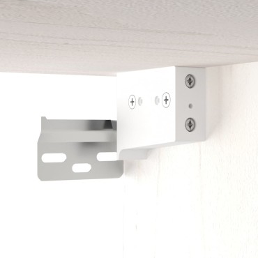 vidaXL Ντουλάπι Τοίχου Λευκό 60x30x35cm από Μασίφ Ξύλο Πεύκου 1 τεμ.