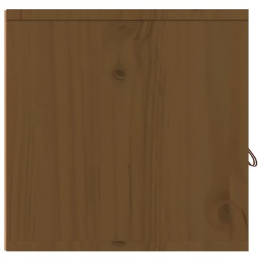vidaXL Ντουλάπι Τοίχου Καφέ Μελί 60x30x30cm από Μασίφ Ξύλο Πεύκου 1 τεμ.