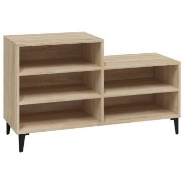 vidaXL Παπουτσοθήκη Sonoma Δρυς 102x36x60cm από Επεξεργασμένο Ξύλο