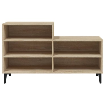 vidaXL Παπουτσοθήκη Sonoma Δρυς 102x36x60cm από Επεξεργασμένο Ξύλο