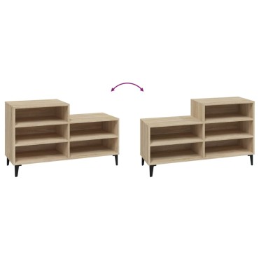 vidaXL Παπουτσοθήκη Sonoma Δρυς 102x36x60cm από Επεξεργασμένο Ξύλο