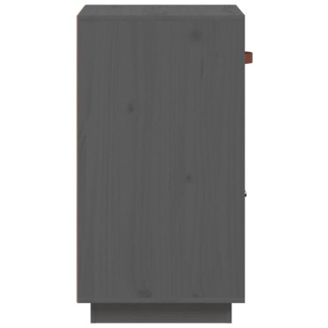 vidaXL Μπουφές Γκρι 34x40x75cm από Μασίφ Ξύλο Πεύκου 1 τεμ.