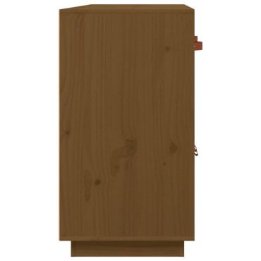 vidaXL Ντουλάπι Καφέ Μελί 98,5x40x75cm από Μασίφ Ξύλο Πεύκου 1 τεμ.