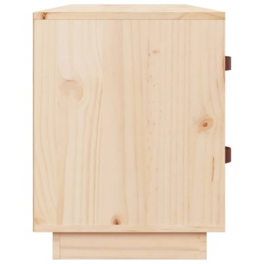 vidaXL Παπουτσοθήκη 100x34x45cm από Μασίφ Ξύλο Πεύκου
