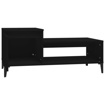 vidaXL Τραπεζάκι Σαλονιού Μαύρο 100x50x45cm Επεξεργασμένο Ξύλο 1 τεμ.