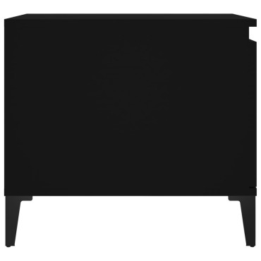 vidaXL Τραπεζάκι Σαλονιού Μαύρο 100x50x45cm Επεξεργασμένο Ξύλο 1 τεμ.