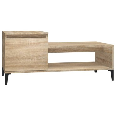 vidaXL Τραπεζάκι Σαλονιού Sonoma Δρυς 100x50x45cm Επεξεργασμένο Ξύλο 1 τεμ.