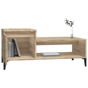 vidaXL Τραπεζάκι Σαλονιού Sonoma Δρυς 100x50x45cm Επεξεργασμένο Ξύλο 1 τεμ.