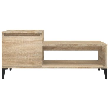 vidaXL Τραπεζάκι Σαλονιού Sonoma Δρυς 100x50x45cm Επεξεργασμένο Ξύλο 1 τεμ.