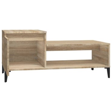 vidaXL Τραπεζάκι Σαλονιού Sonoma Δρυς 100x50x45cm Επεξεργασμένο Ξύλο 1 τεμ.
