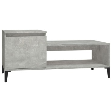 vidaXL Τραπεζάκι Σαλονιού Γκρι Σκυρ. 100x50x45cm Επεξεργασμένο Ξύλο 1 τεμ.