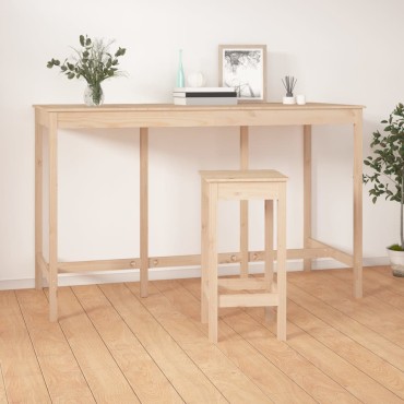 vidaXL Τραπέζι Μπαρ 180x80x110cm από Μασίφ Ξύλο Πεύκου 1 τεμ.