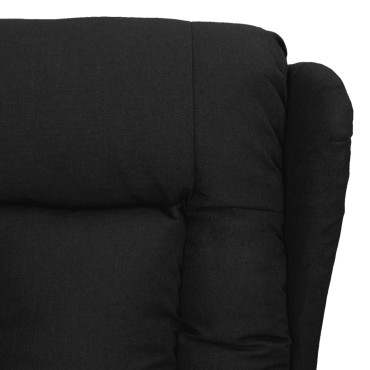 vidaXL Πολυθρόνα με Ανύψωση Μαύρη Υφασμάτινη 72,5x96x99,5cm 1 τεμ.
