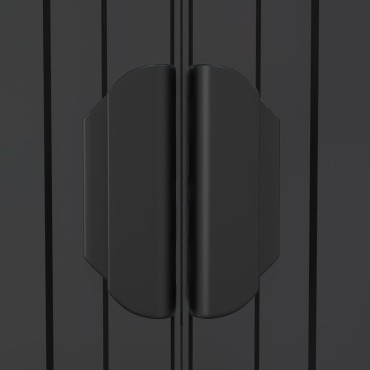 vidaXL Αποθήκη Κήπου Ανθρακί 192x274x223 εκ. Γαλβανισμένο Ατσάλι