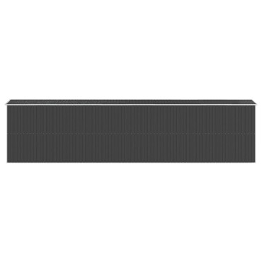 vidaXL Αποθήκη Κήπου Ανθρακί 192x855x223 εκ. Γαλβανισμένο Ατσάλι