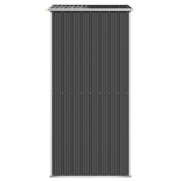 vidaXL Αποθήκη Κήπου Ανθρακί 192x108x223 εκ. Γαλβανισμένο Ατσάλι