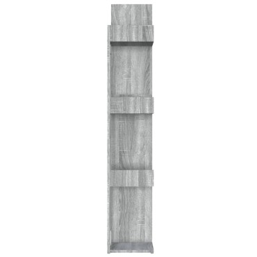 vidaXL Βιβλιοθήκη Γκρι Sonoma 86x25,5x140cm από Επεξεργασμένο Ξύλο 1 τεμ.