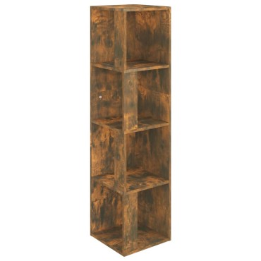 vidaXL Γωνιακό Έπιπλο Καπνιστή δρυς 33x33x132cm από Επεξεργ. Ξύλο