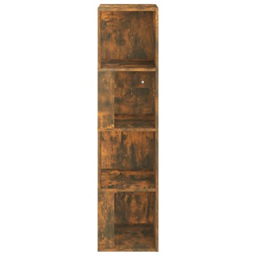 vidaXL Γωνιακό Έπιπλο Καπνιστή δρυς 33x33x132cm από Επεξεργ. Ξύλο