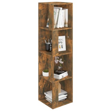 vidaXL Γωνιακό Έπιπλο Καπνιστή δρυς 33x33x132cm από Επεξεργ. Ξύλο