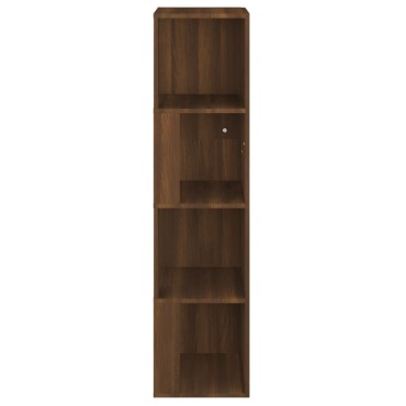 vidaXL Γωνιακό Έπιπλο Καφέ δρυς 33x33x132cm από Επεξεργ. Ξύλο