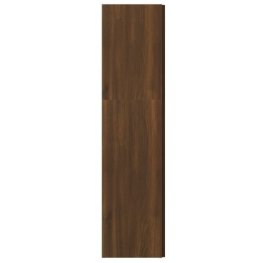 vidaXL Γωνιακό Έπιπλο Καφέ δρυς 33x33x132cm από Επεξεργ. Ξύλο