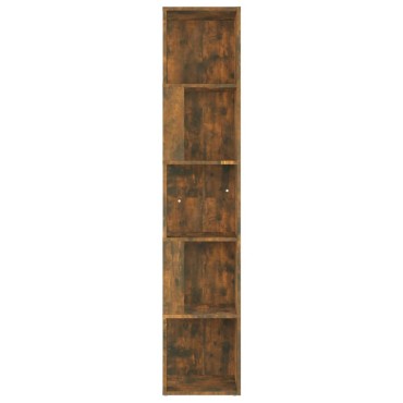 vidaXL Γωνιακό Έπιπλο Καπνιστή δρυς 33x33x164,5cm από Επεξεργ. Ξύλο