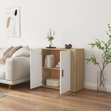 vidaXL Ντουλάπι Sonoma Δρυς 80x33x70cm από Επεξεργασμένο Ξύλο 1 τεμ.