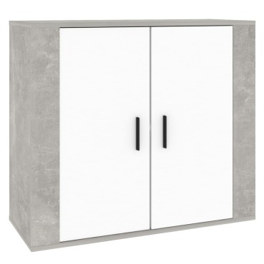 vidaXL Ντουλάπι Γκρι Σκυροδέματος 80x33x70cm Επεξεργασμένο Ξύλο 1 τεμ.