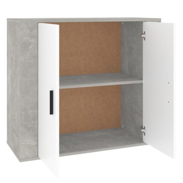 vidaXL Ντουλάπι Γκρι Σκυροδέματος 80x33x70cm Επεξεργασμένο Ξύλο 1 τεμ.