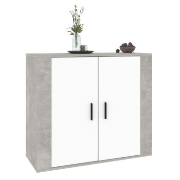vidaXL Ντουλάπι Γκρι Σκυροδέματος 80x33x70cm Επεξεργασμένο Ξύλο 1 τεμ.