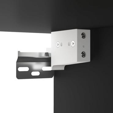 vidaXL Ντουλάπι Τοίχου Μαύρο 80x33x80cm Επεξεργασμένο Ξύλο 1 τεμ.