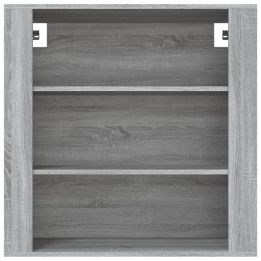 vidaXL Ντουλάπι Τοίχου Γκρι Sonoma 80x33x80cm Επεξεργασμένο Ξύλο 1 τεμ.