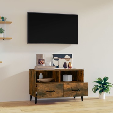 vidaXL Έπιπλο Τηλεόρασης Καπνιστή Δρυς 80x36x50cm Επεξ. Ξύλο