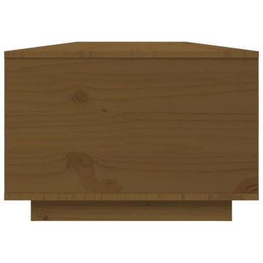 vidaXL Τραπεζάκι Σαλονιού Καφέ μελί80x50x35,5cm από Μασίφ Ξύλο Πεύκου 1 τεμ.