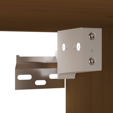 vidaXL Ντουλάπι Τοίχου Καφέ Μελί 31,5x30x30cm από Μασίφ Ξύλο Πεύκου 1 τεμ.