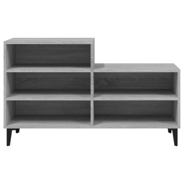 vidaXL Παπουτσοθήκη Γκρι Sonoma 102x36x60cm από Επεξεργασμένο Ξύλο