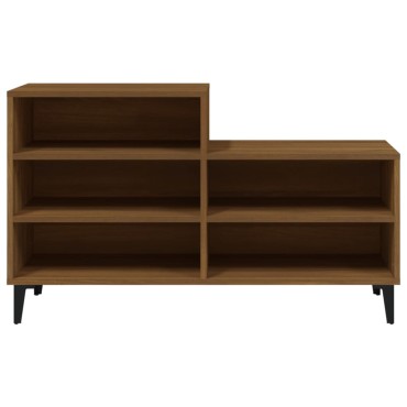 vidaXL Παπουτσοθήκη Καφέ Δρυς 102x36x60cm από Επεξεργασμένο Ξύλο