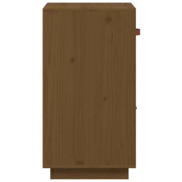 vidaXL Μπουφές Καφέ Μελί 34x40x75cm από Μασίφ Ξύλο Πεύκου 1 τεμ.