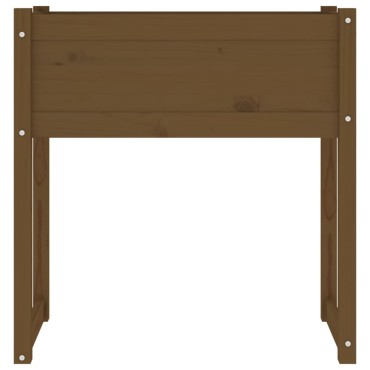 vidaXL Ζαρντινιέρα Καφέ Μελί 78x40x81 εκ. από Μασίφ Ξύλο Πεύκου