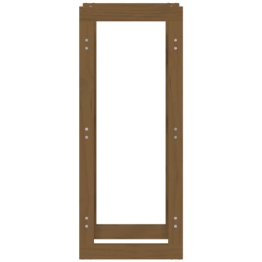 vidaXL Ραφιέρα Καυσόξυλων Καφέ Μελί 41x25x100 εκ. Μασίφ Ξύλο Πεύκου