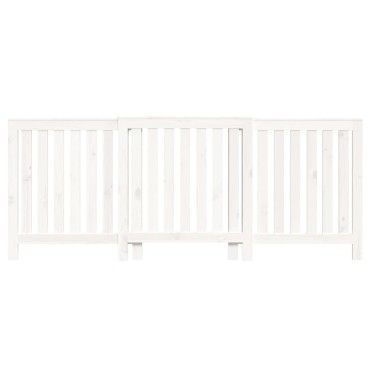 vidaXL Κάλυμμα Καλοριφέρ Λευκό 210x21x85 εκ. από Μασίφ Ξύλο Πεύκου