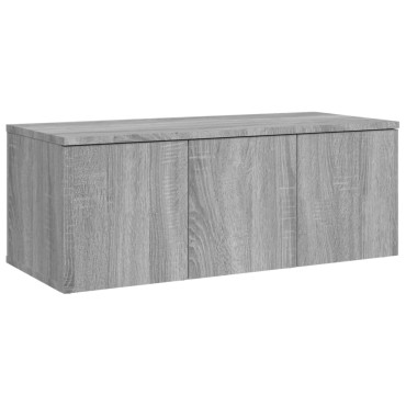 vidaXL Έπιπλο Τηλεόρασης Γκρι Sonoma 80x34x30cm από Επεξεργ. Ξύλο
