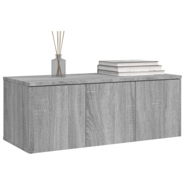 vidaXL Έπιπλο Τηλεόρασης Γκρι Sonoma 80x34x30cm από Επεξεργ. Ξύλο